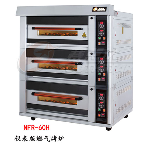 赛思达燃气烤箱NFR-60H豪华型三层六盘厂家直销面包店专用